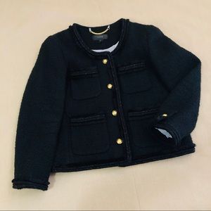 J. Crew black cropped Lady Jacket